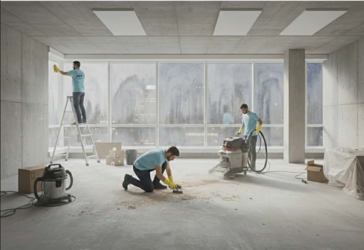 Nettoyage après construction commercial